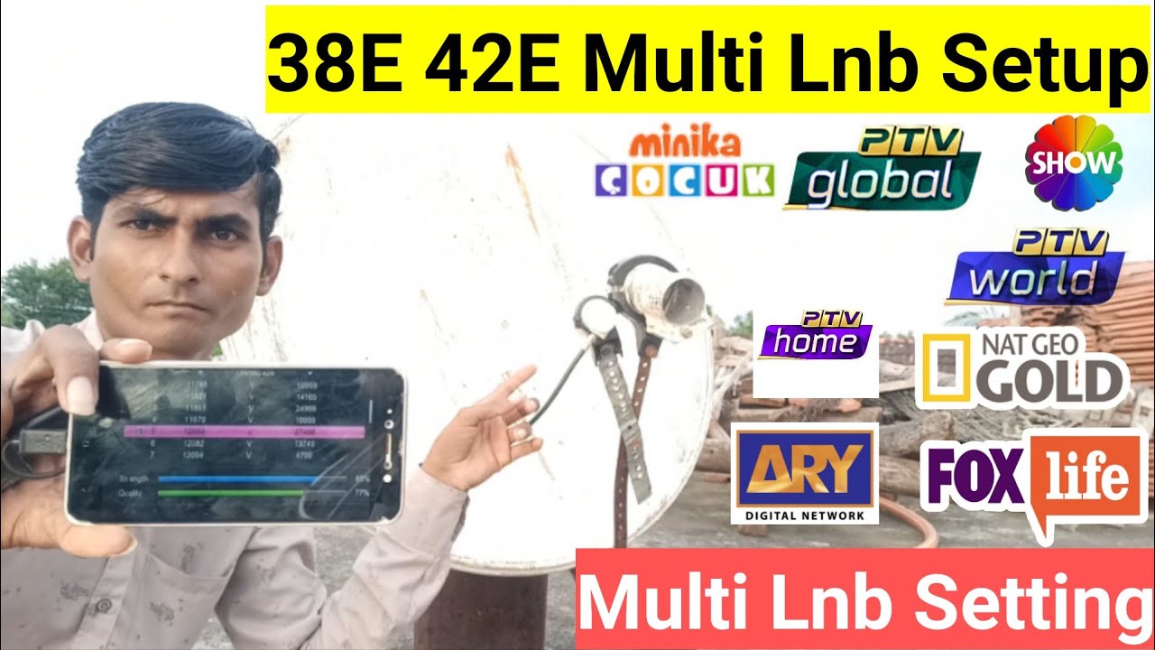 How To Set Paksat 38E Side Lnb With Turksat 42E Multi Lnb 2Fit Setting | mbfreedish