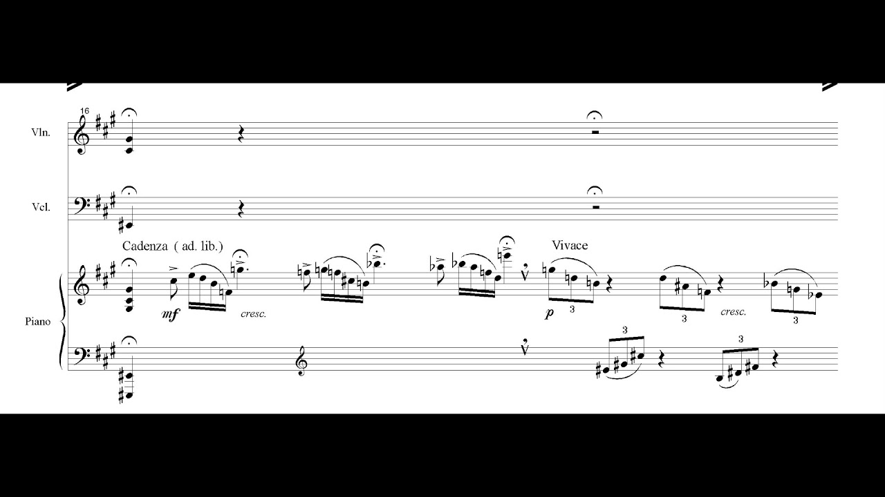 Astor Piazzolla - The Four Seasons of Buenos Aires for Piano Trio [Score-Video]