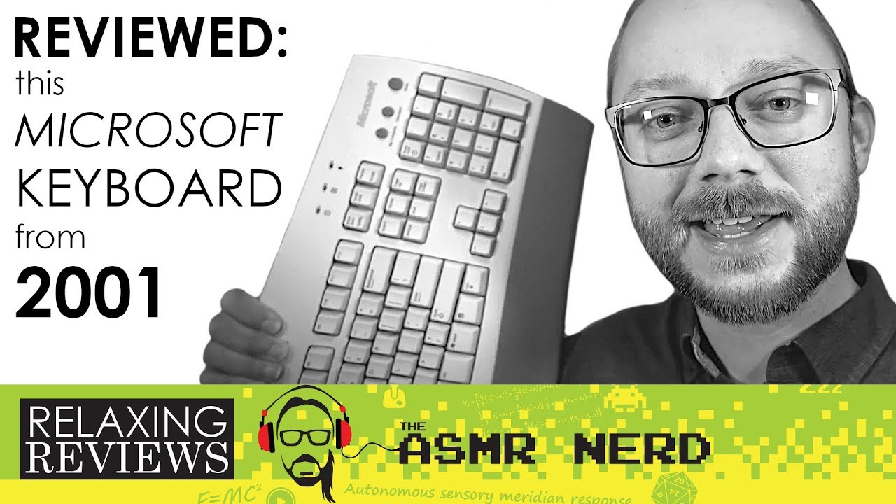 RELAXING REVIEWS | This Microsoft Keyboard From 2001 (ASMR)