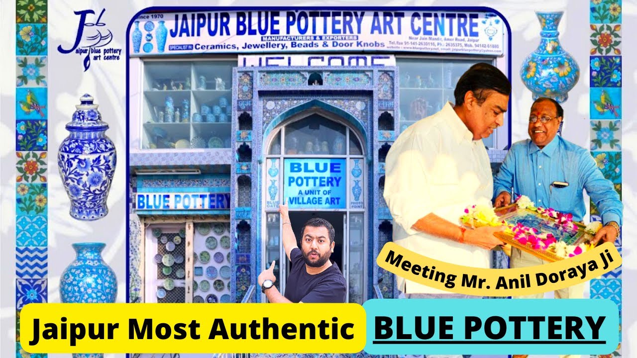 Jaipur Blue Pottery | Authentic Jaipur Blue Pottery By Anil Doraya | Jaipur Blue Pottery Art Centre