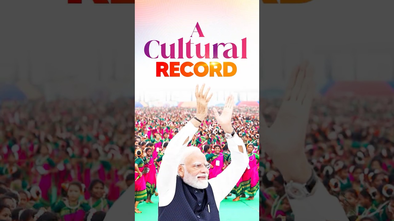 PM Modi extends his wishes to the #tribal community on the world record of Dhimsa dance | #shorts