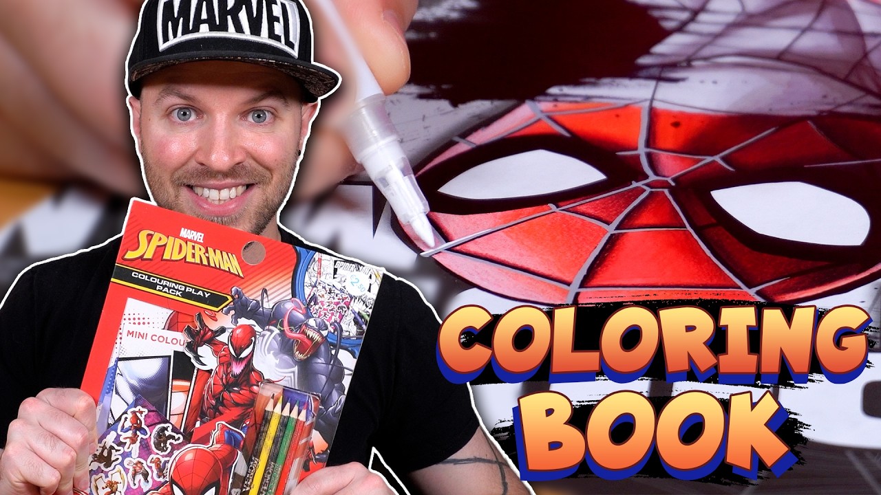 Professional Artist vs a 'CHILDRENS' Coloring Book | SPIDER-MAN