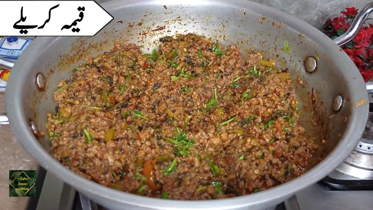Keema Karelay Recipe Without Bitter  Taste.قیمہ کریلے اسطرح بنائیں کبھی کڑوے نہیں بنیں گے