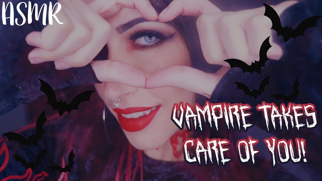 ASMR ♡ VAMPIRA CUIDA DE VOCÊ NO HALLOWEEN! ◥(•̀￦•́)◤