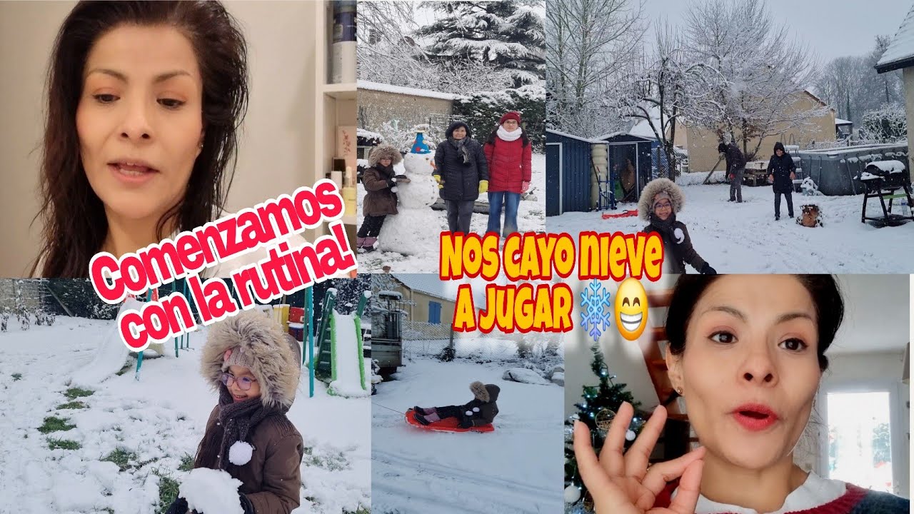 ❄️ Volvemos a la rutina en Francia | Trabajo, cole y jugando en la nieve 🇫🇷 | Erika Maseda Vlogs