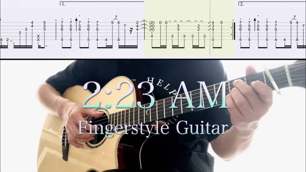 しゃろう／2:23 AM (ソロギターTAB) Fingerstyleguitar