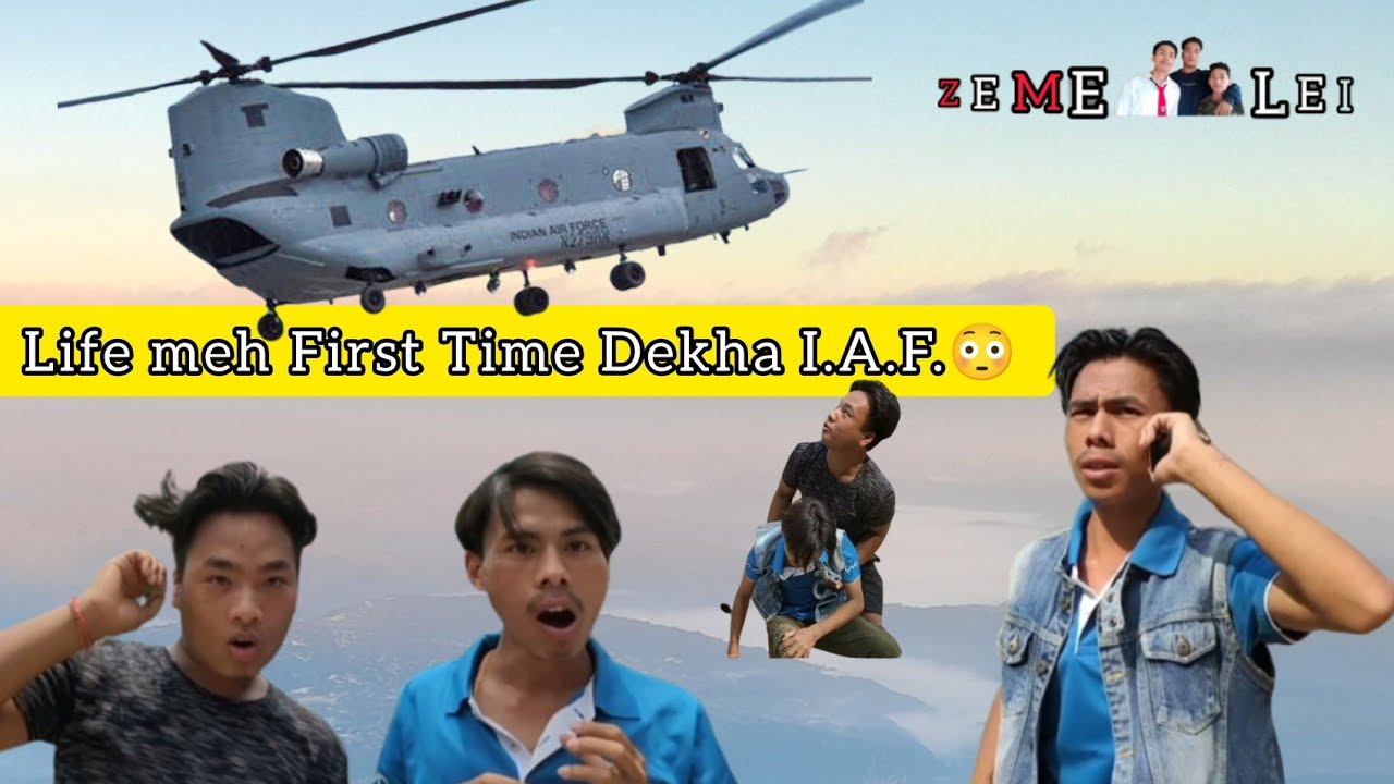 Papa Kasam😳 IAF Chinook Helicopter/first time aaya hai Haflong Dima-Hasao/Comedy😁|| N-EI Zeme lei