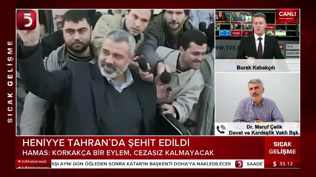 Vakıf Başkanımız Dr. Maruf Çelik TV 5 Televizyonu Canlı Yayın Konuğu