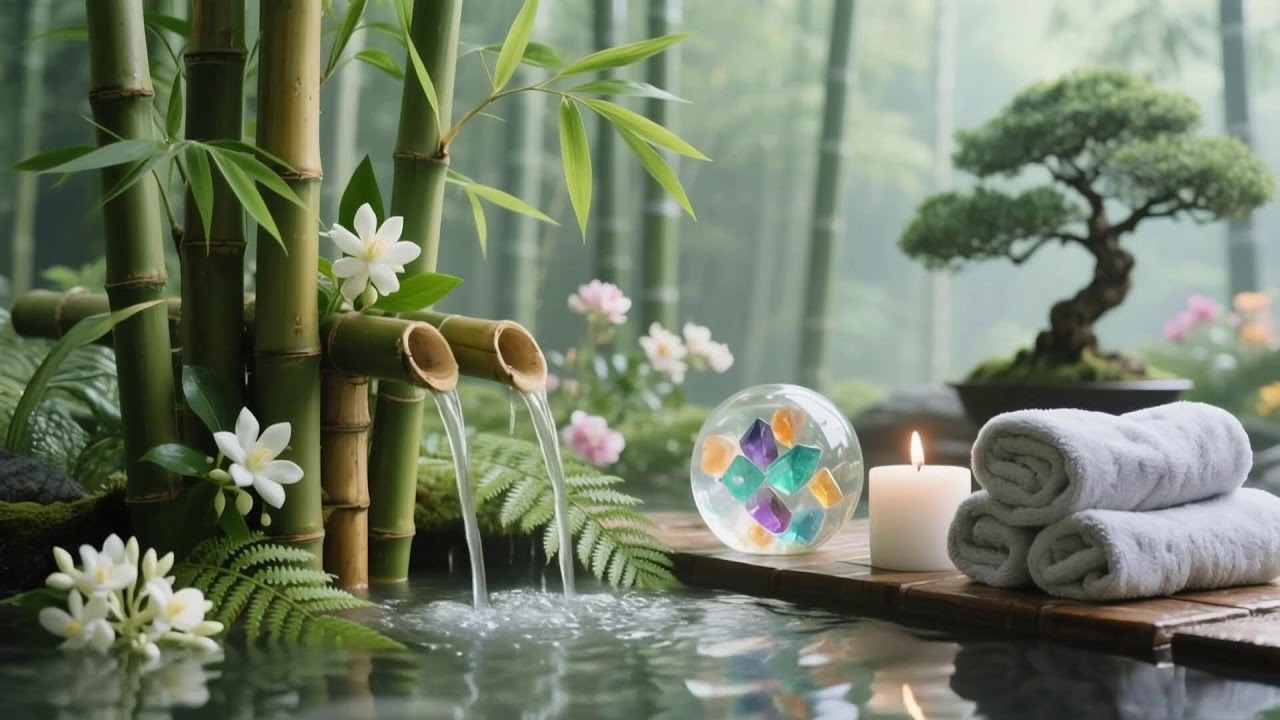 Soothing Relaxing Music 🌻 Peace of Mind, Anxiety Relief,Spa Relax Water,Calm Sleep Day