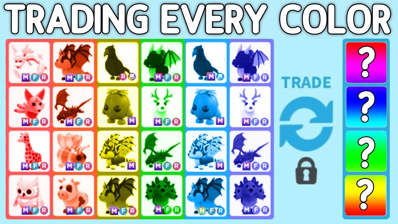 TRADING EVERY COLOR PET In Adopt Me!