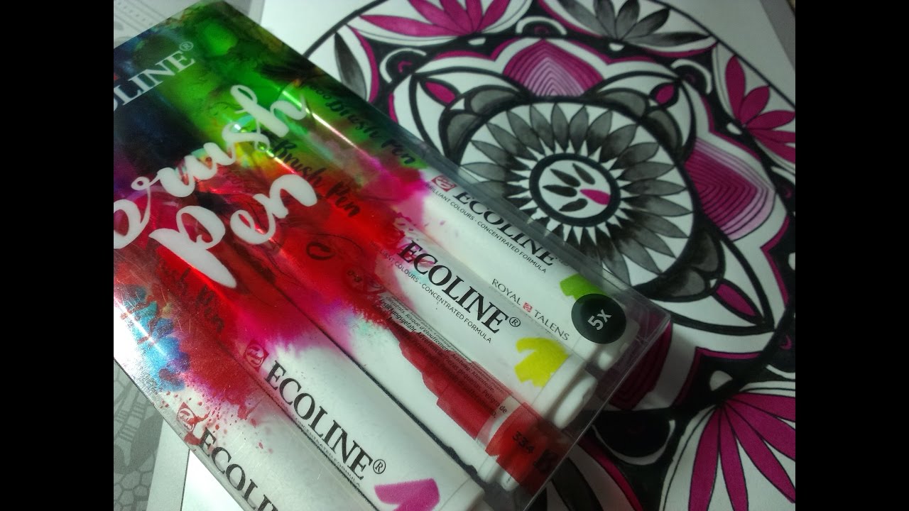 ECOLINE BRUSH PEN - fenomenální akvarelové fixy
