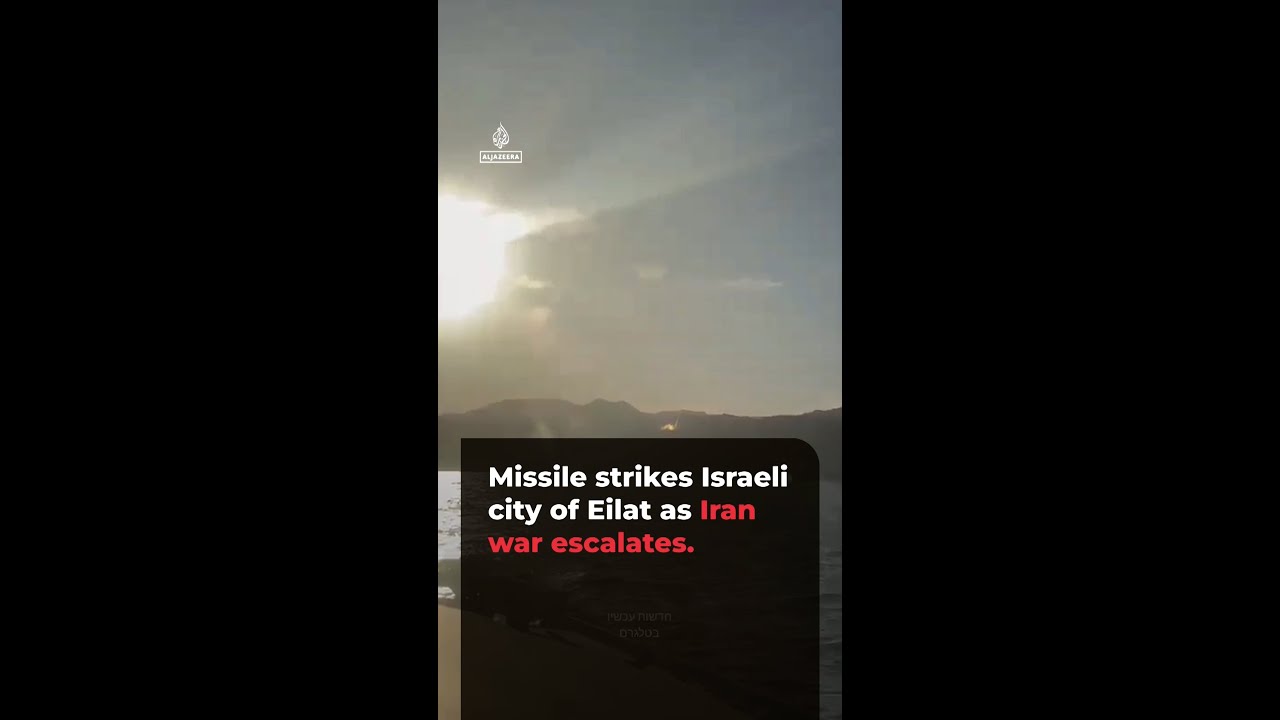 Missiles hit southern Israeli city of Eilat | AJ #shorts