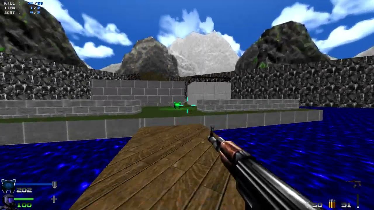 T64 Weapons - GoldenEye 007 (Doom 2 Mod) 4K 60FPS