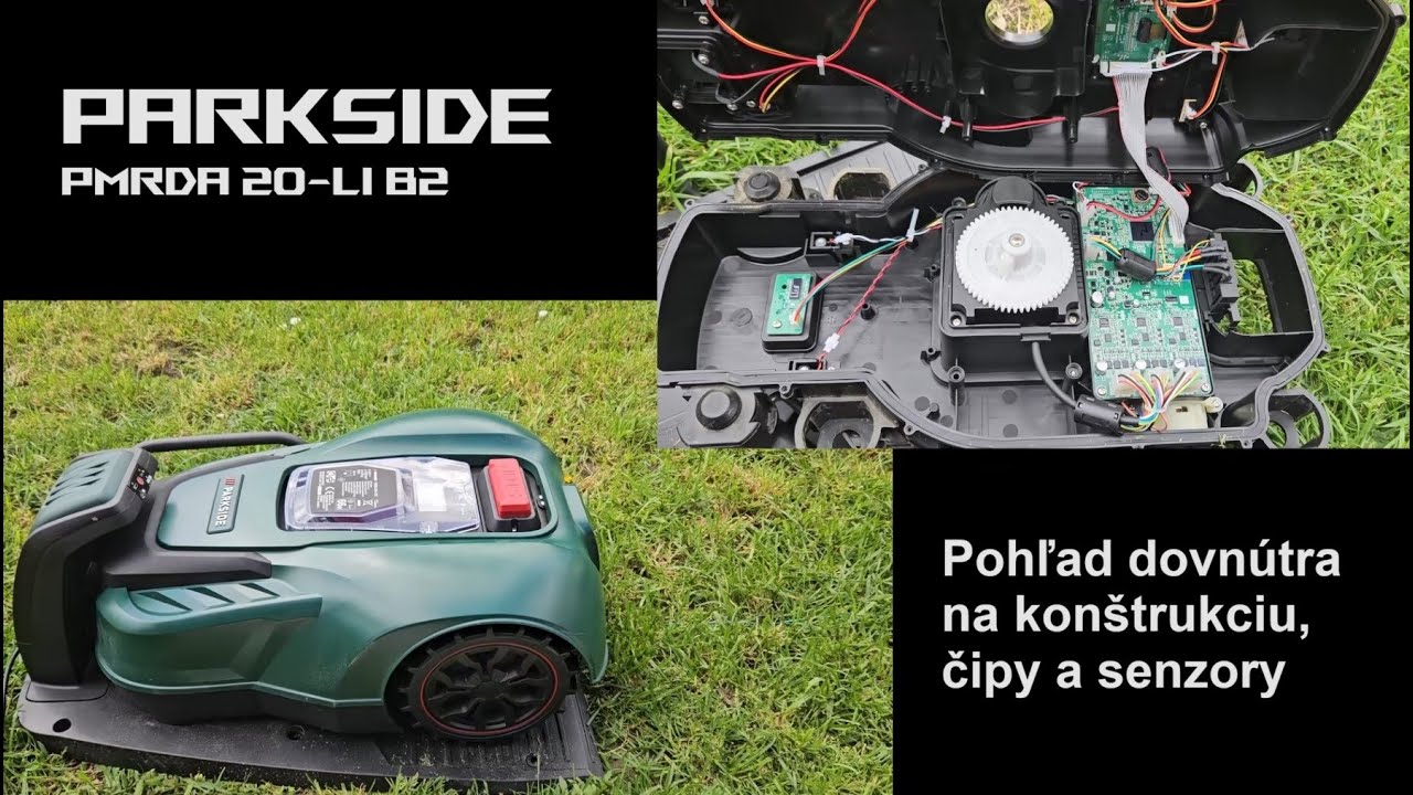 Konštrukcia a rozoberanie robotickej kosačky PARKSIDE