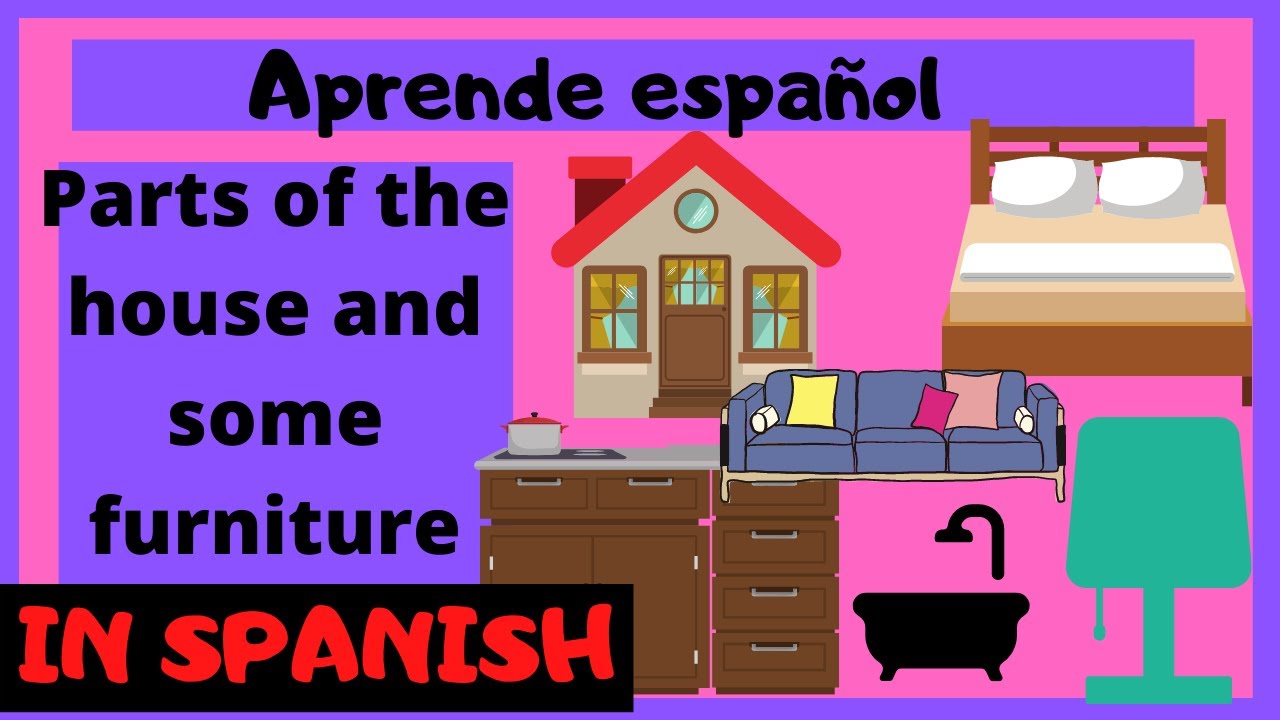 Some parts of the house some furniture IN SPANISH