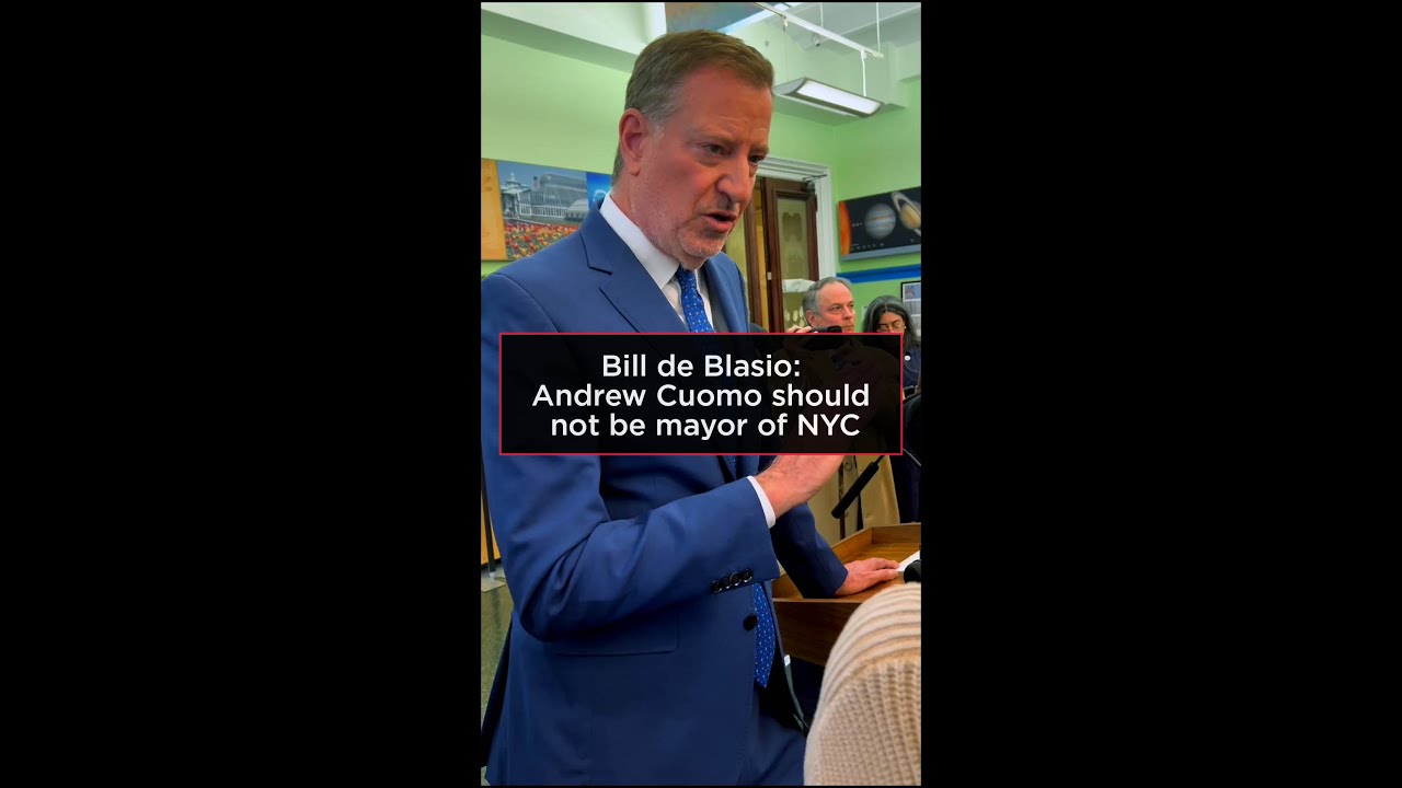 Bill de Blasio anti-endorses Andrew Cuomo for NYC mayor