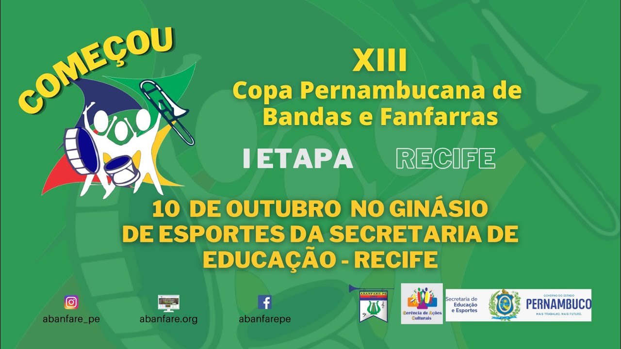 I Etapa da XIII Copa Pernambucana de Bandas e Fanfarras