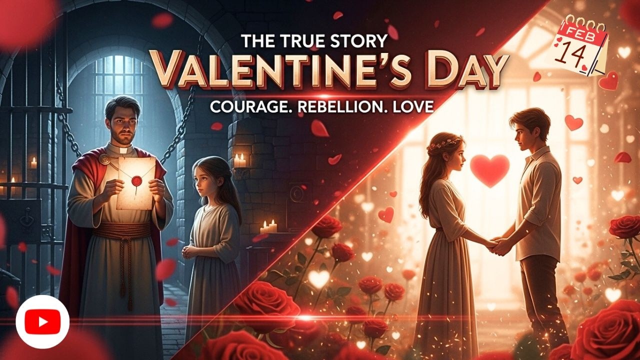 The True Story of Valentine's Day | 14th February Happy Valentine's Day | Animated Story In English