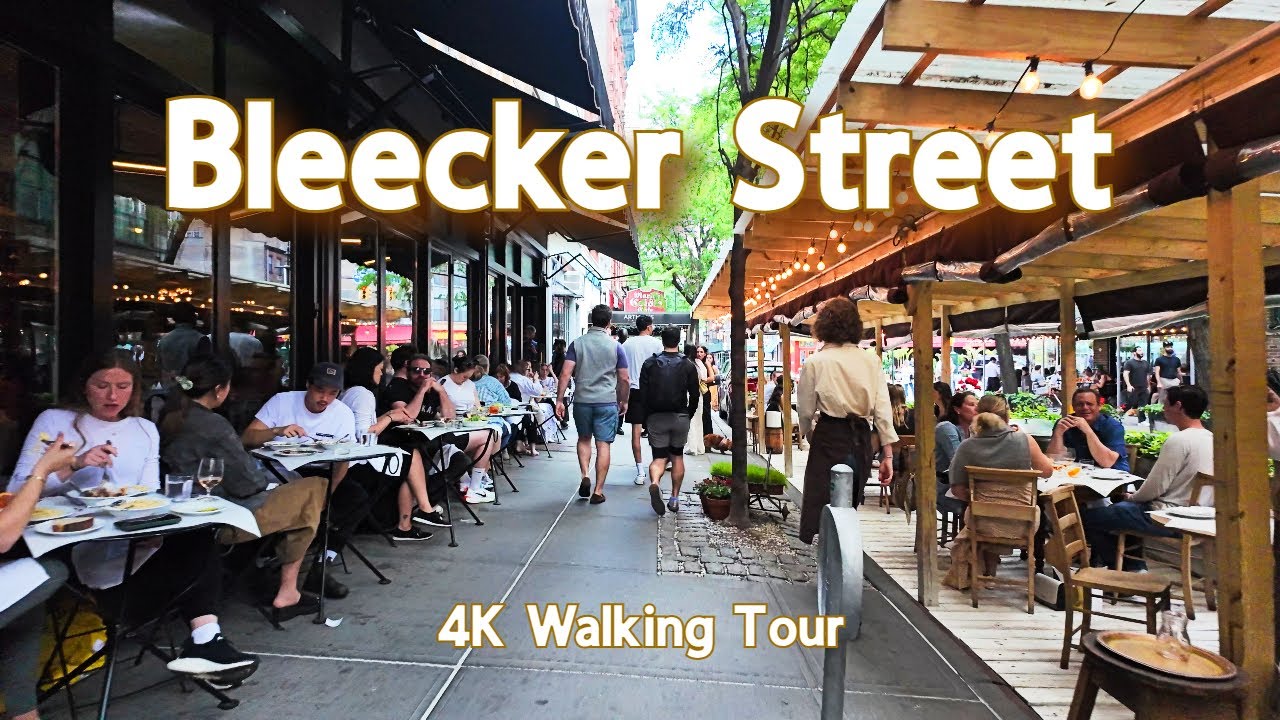 【4K】𝐖𝐀𝐋𝐊 🇺🇸 Bleecker Street in the West Village NYC