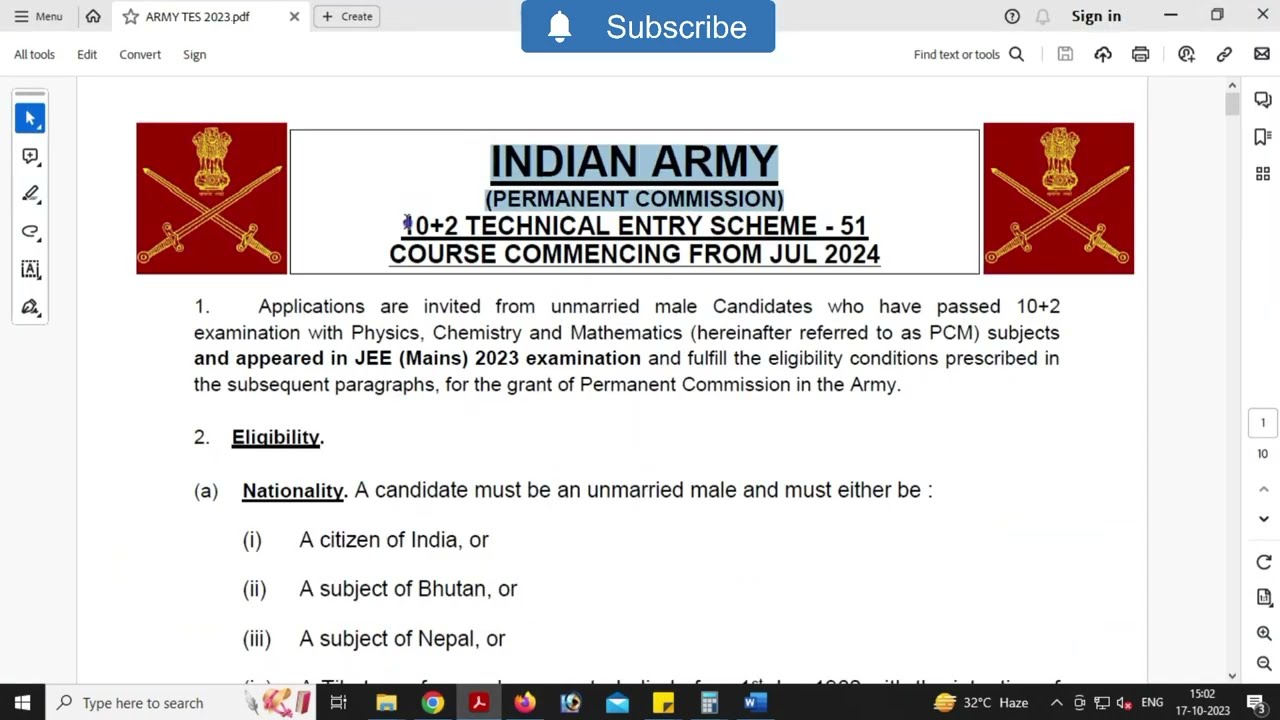 Indian Army TES-51 2023 | Technical Entry Scheme