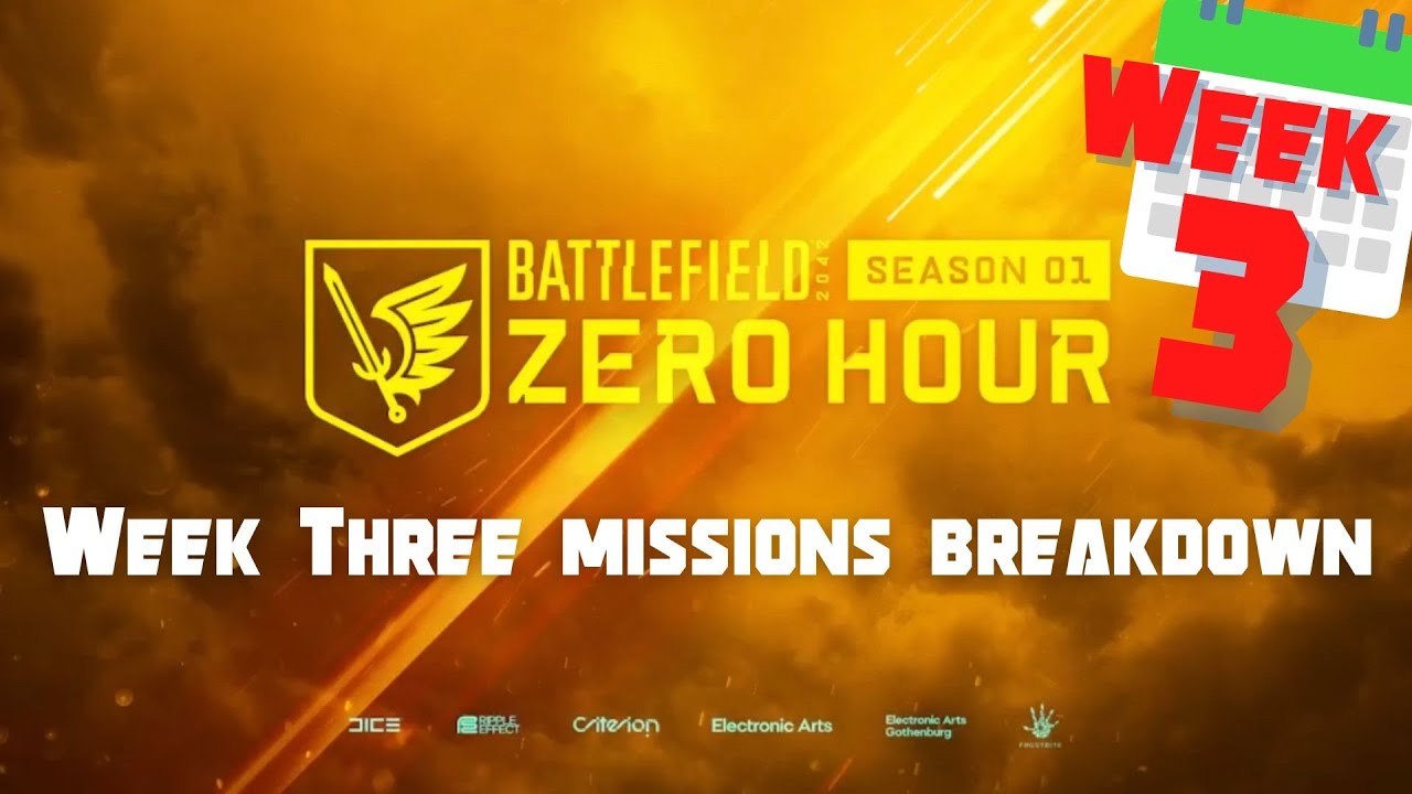 Week 3 Missions for BF2042 Zero Hour