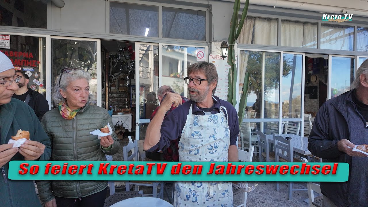 Kreta TV feiert Silvester mit Freunden!!!   Kreta/Crete 2024