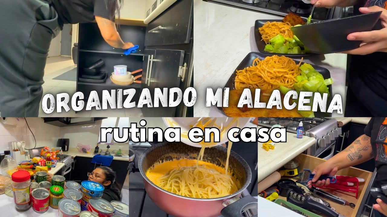 Organizando mi alacena ✅  cocinando y limpiando ✨ dias en casita 🫶🏻