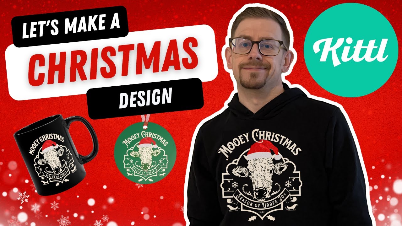Let's Create a Print on Demand Christmas Design with Kittl