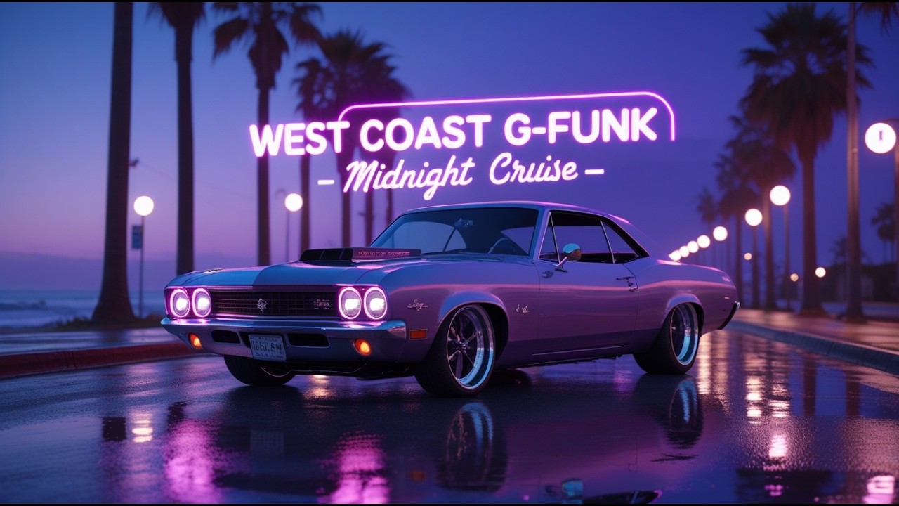 🌊 West Coast Sunset Cruise 🌴 G-Funk Smooth R&B | Midnight City Drive Vibes