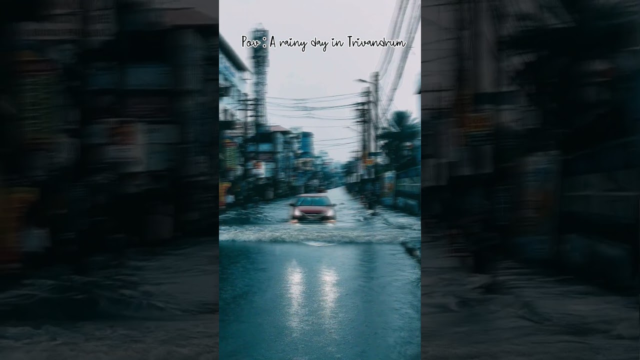 Rainy day in Trivandrum #rain #thiruvananthapuram #rainyday #tvm #trivandrum