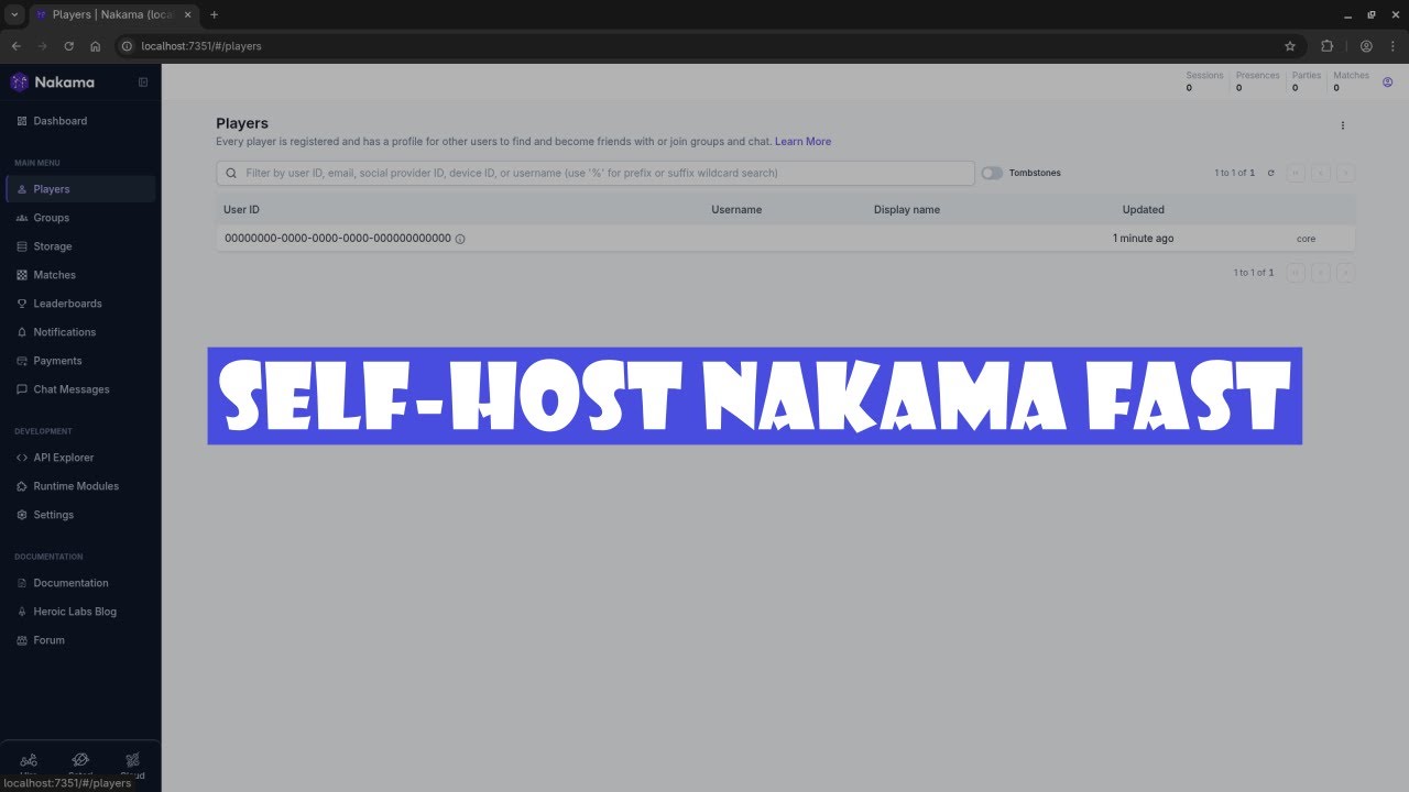 Nakama Game Server Tutorial for Raspberry Pi Beginners