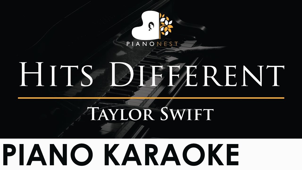 Taylor Swift - Hits Different - Piano Karaoke Instrumental Cover with Lyrics