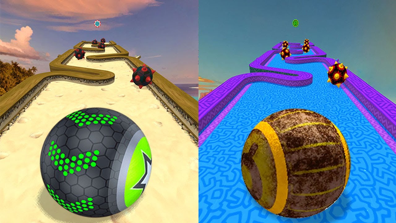 Going Balls VS Rolling Balance Ball, Temple Rolling Balls, Rollance Adventure Ball, Action Balls
