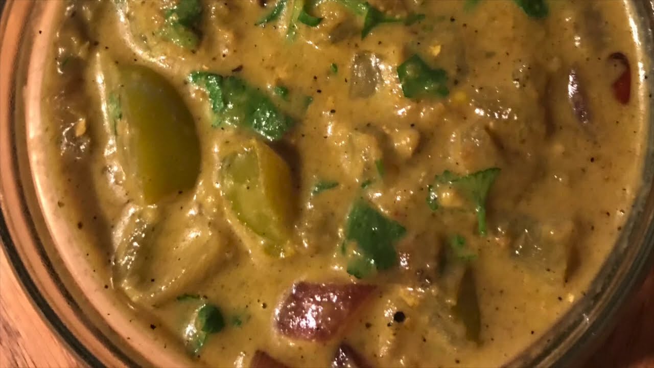 Green Tomato Curry for rice or roti in English/Delicious Easy Recipe/Spicy tasty Indian Curry/11