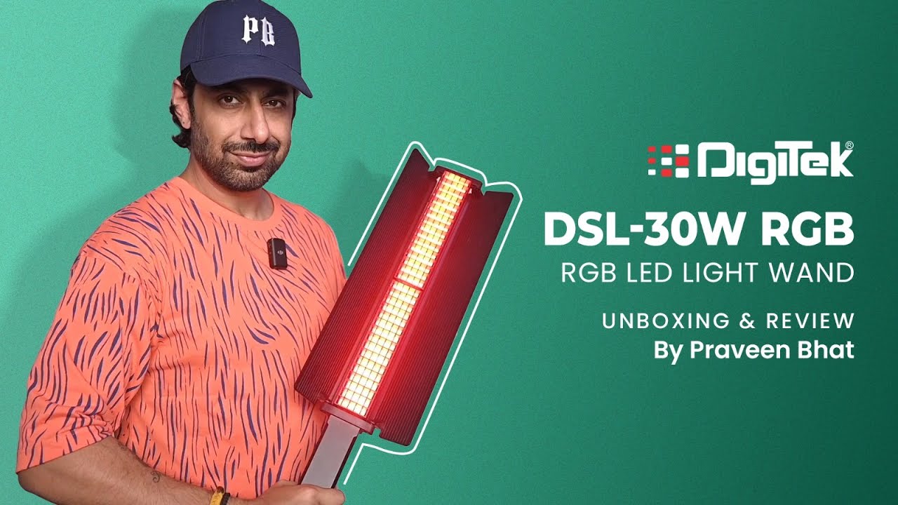 Review by Praveen Bhat | Digitek Portable Handheld RGB LED Light Wand | DSL-30W RGB | 2023