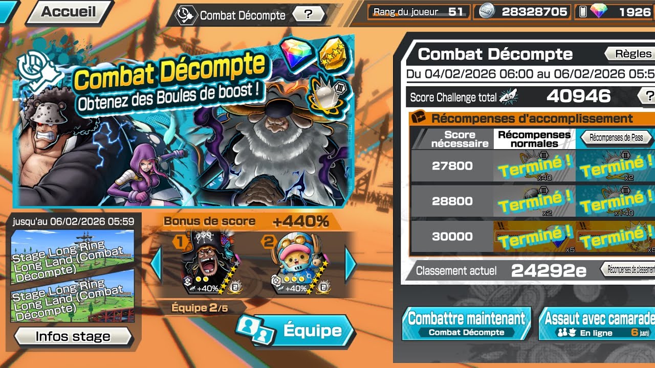 Opbr : combat décompte et news