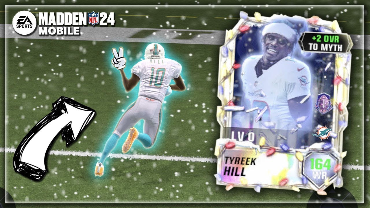 MYTHIC TYREEK HILL THROW UP THE DUCE!! MADDEN MOBILE MYTHIC GHOST GAMEPLAY!!