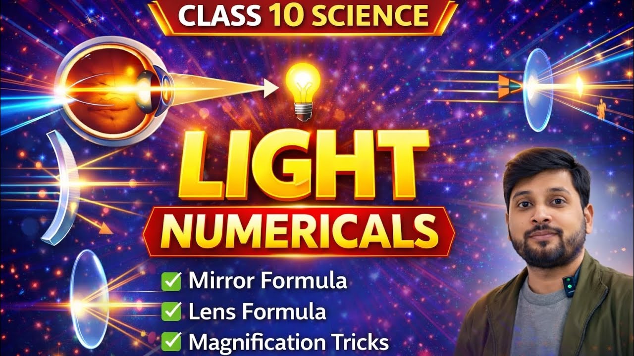 Light Chapter Numericals Class 10 💡 All Important Questions | CBSE Board by Shivam sir 