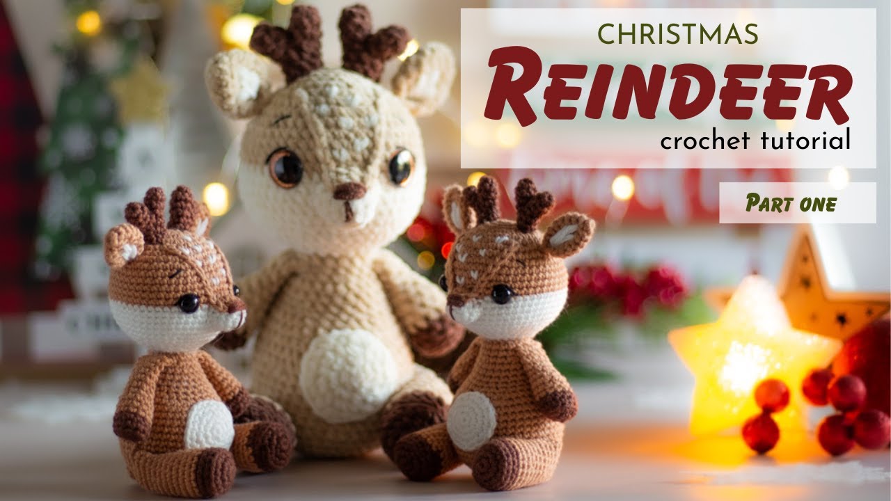 Christmas Reindeer - Crochet tutorial.