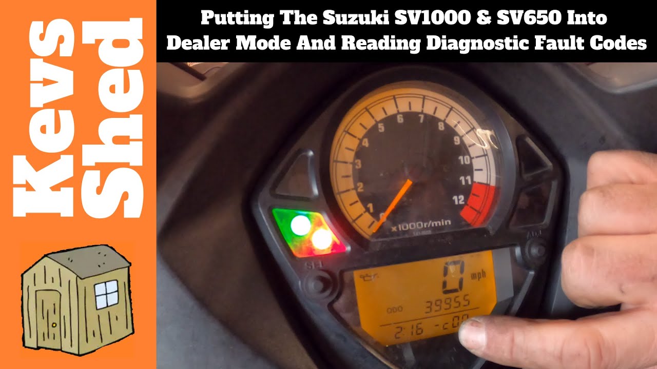 Putting The Suzuki SV1000 & SV650 Into Dealer Mode And Reading Diagnostic Fault Codes
