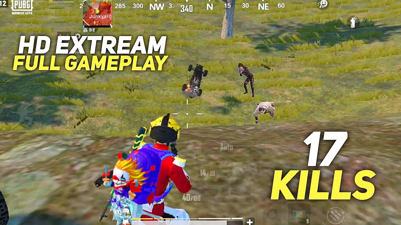 17 KILLS 🔥 SOLO VS SQUAD HD EXTREME GAMEPLAY | PUBG MOBILE LITE