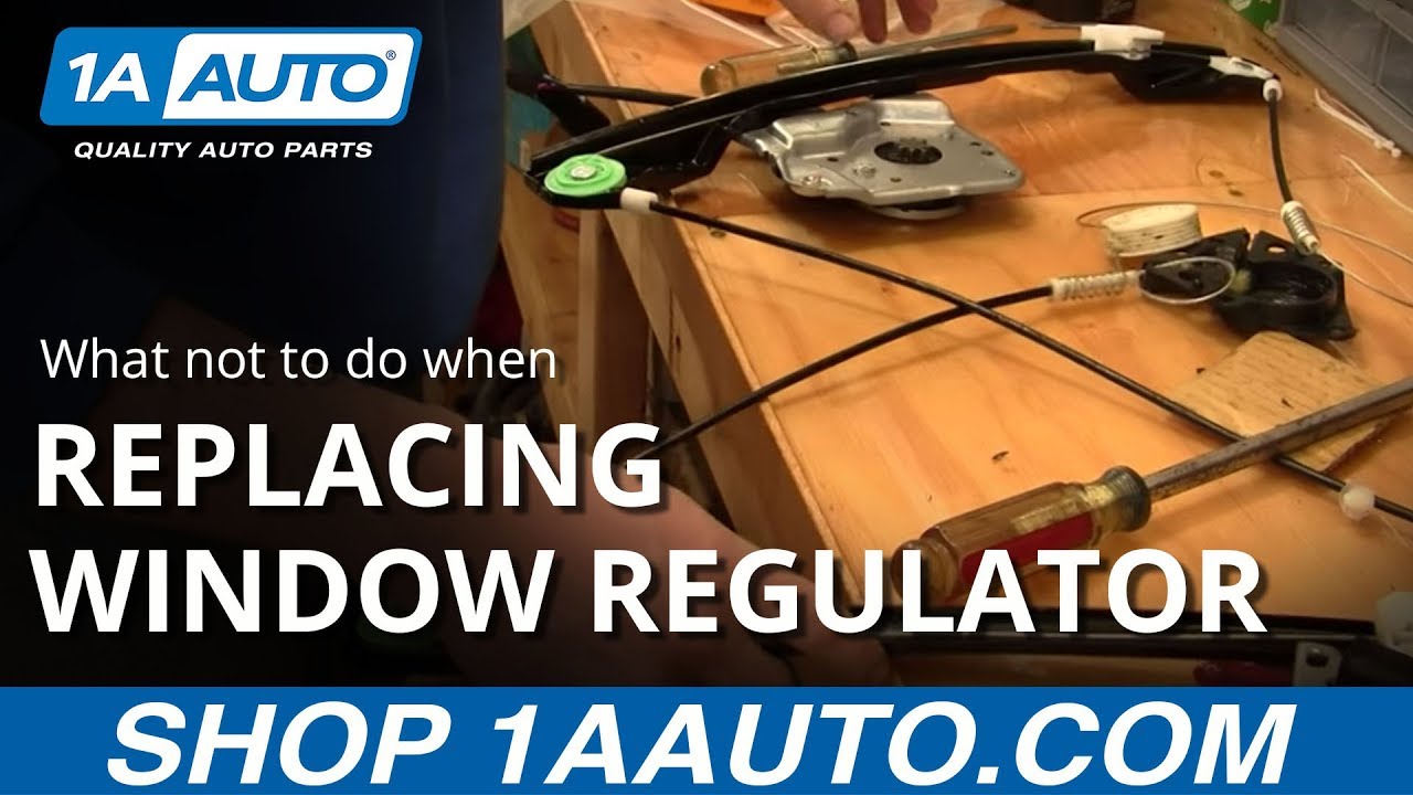 What NOT to Do When Replacing a Window Regulator!