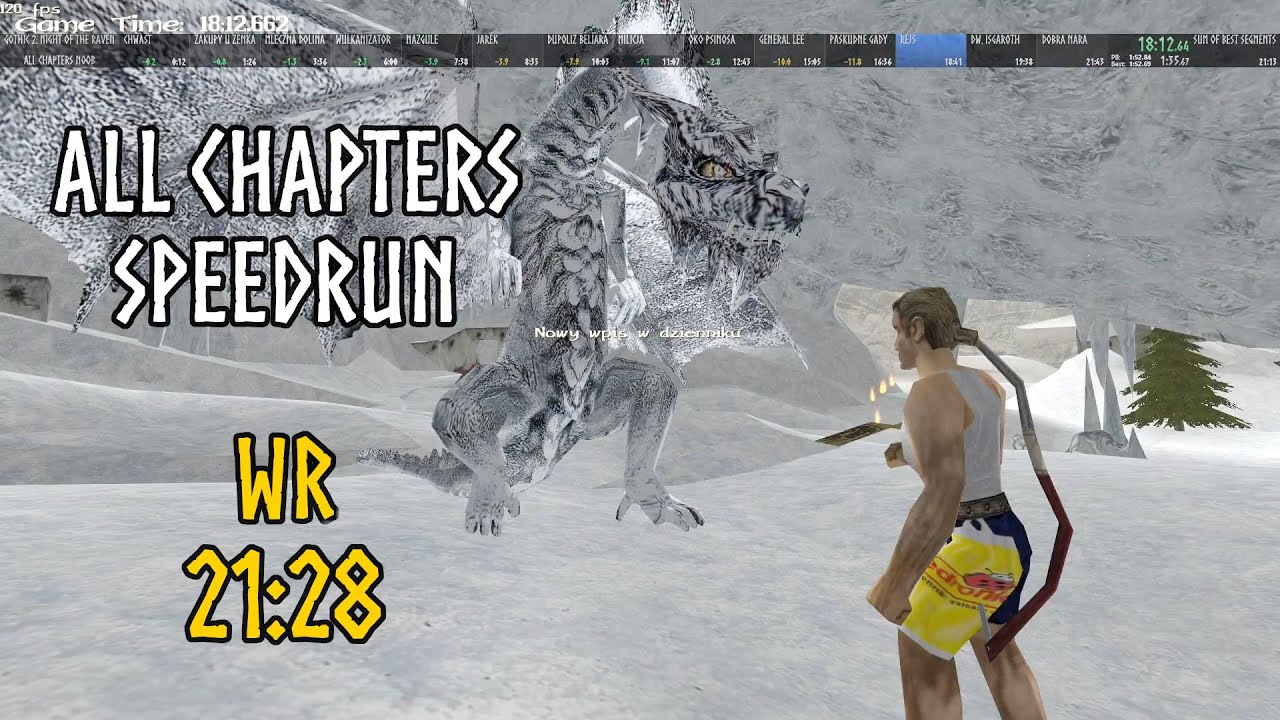 Gothic 2 NotR All Chapters Speedrun in 21:28 (World Record)