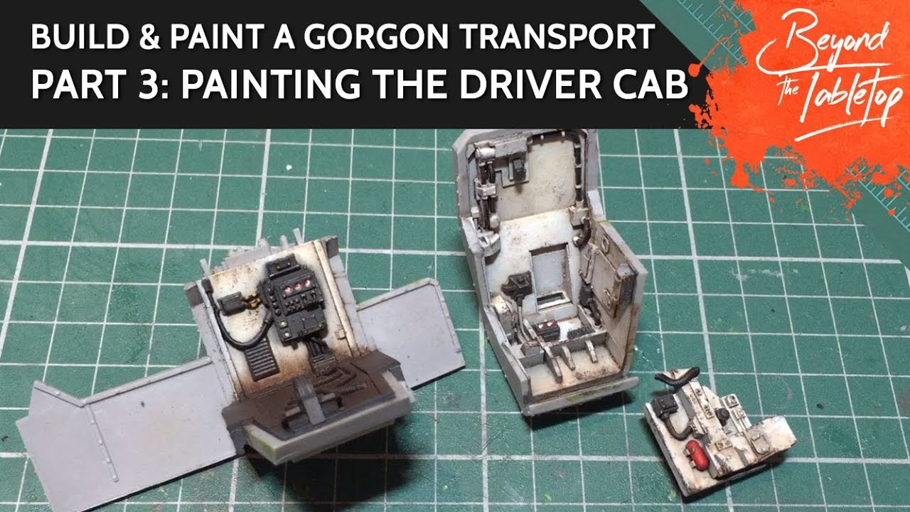Build & Paint a Gorgon Transport. Part 3: Painting the driver cab