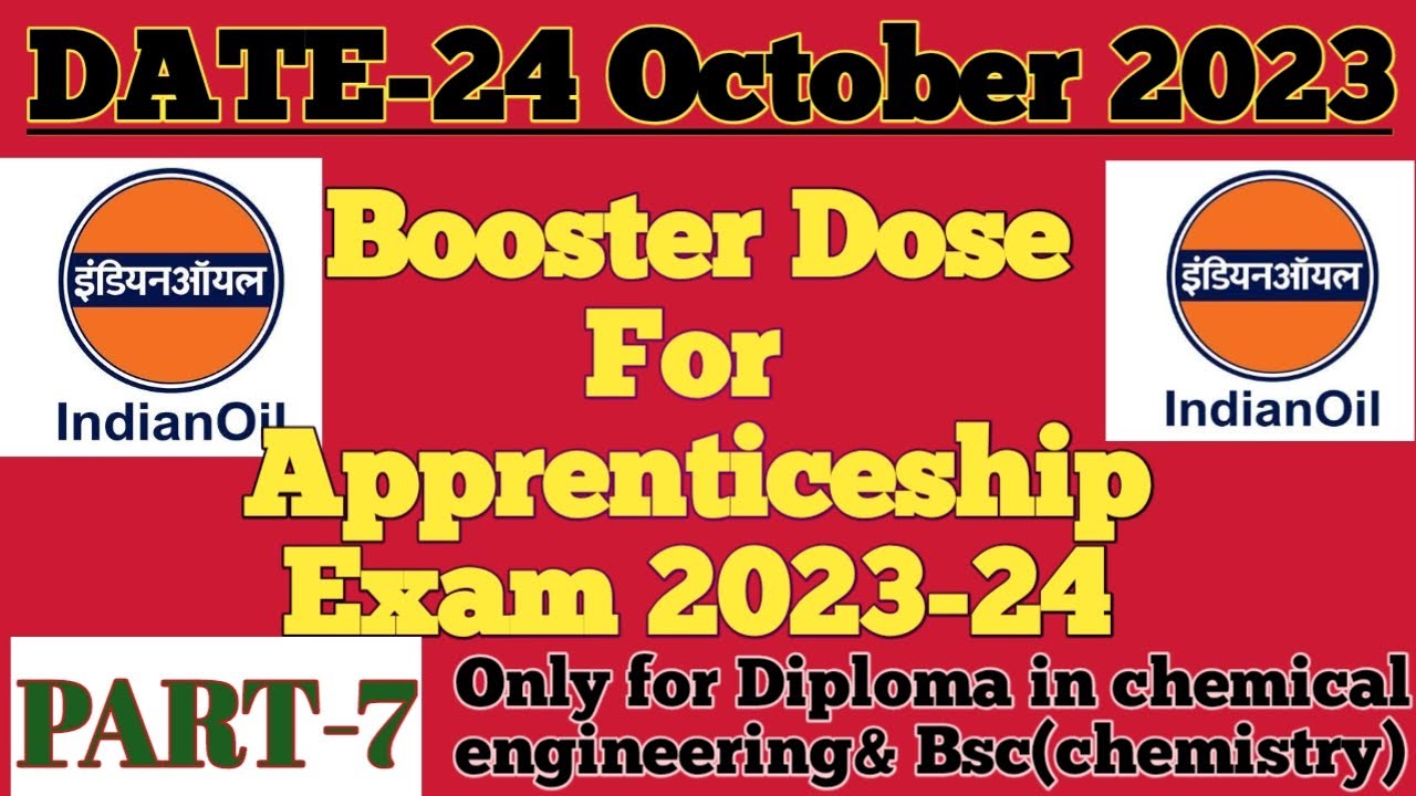 #ioclapprentice #iocl #Ioclexam |  MOST IMPORTANT QUESTIONS FOR  IOCL APPRENTICESHIP EXAM 2023-24