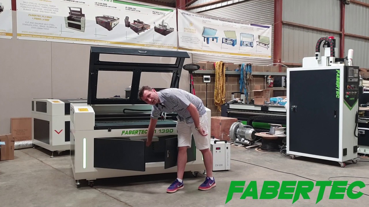 Fabertec L1 CO2 Lasers 4060 6090 1390 Assembly Instruction and First Steps