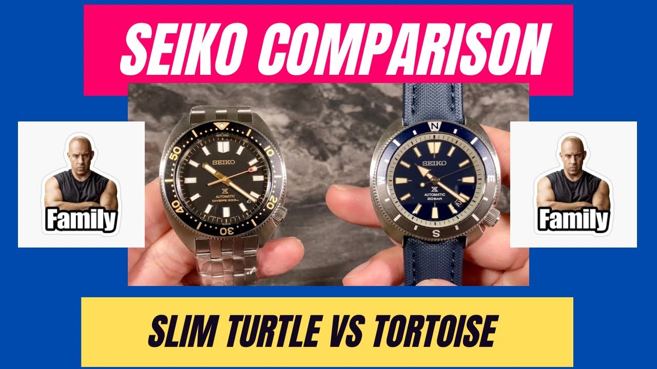 Seiko Slim Turtle vs Tortoise - Let's compare them