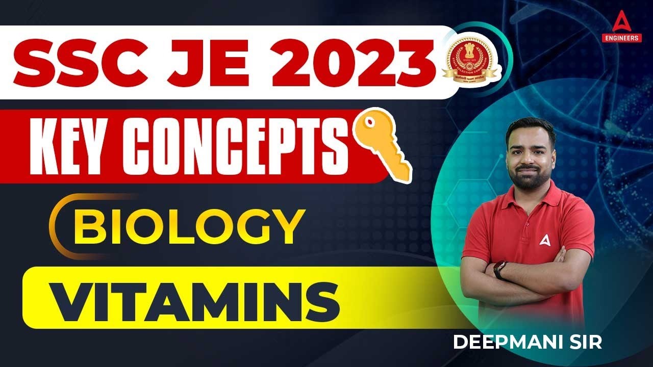 Vitamins Biology Class | SSC JE Science Classes | SSC JE 2023 Preparation