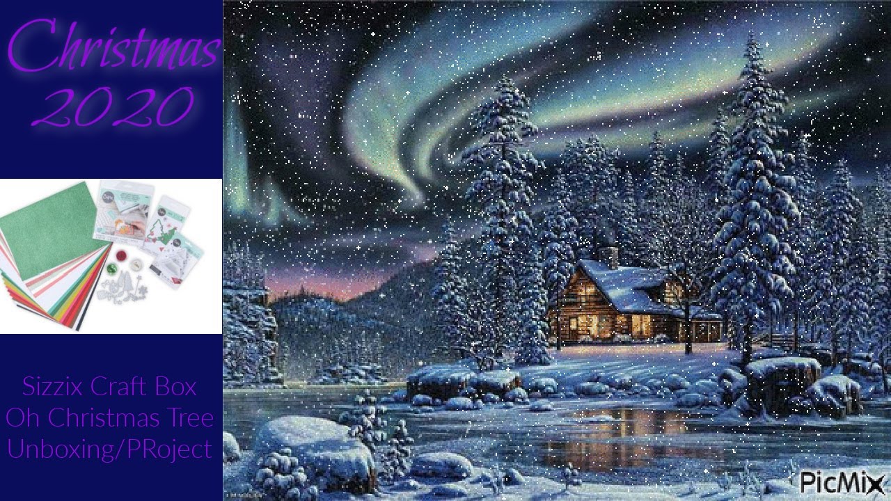Christmas 2020 | Sizzix Oh Christmas Tree kit | Unboxing | Shaker Card project