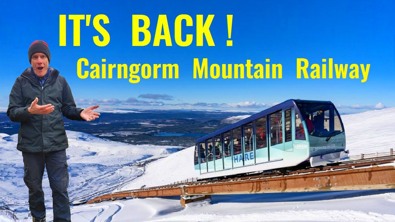 I'VE WAITED 7 YEARS !! Finally the Cairngorm Mountain Railway, near Aviemore, is running again.